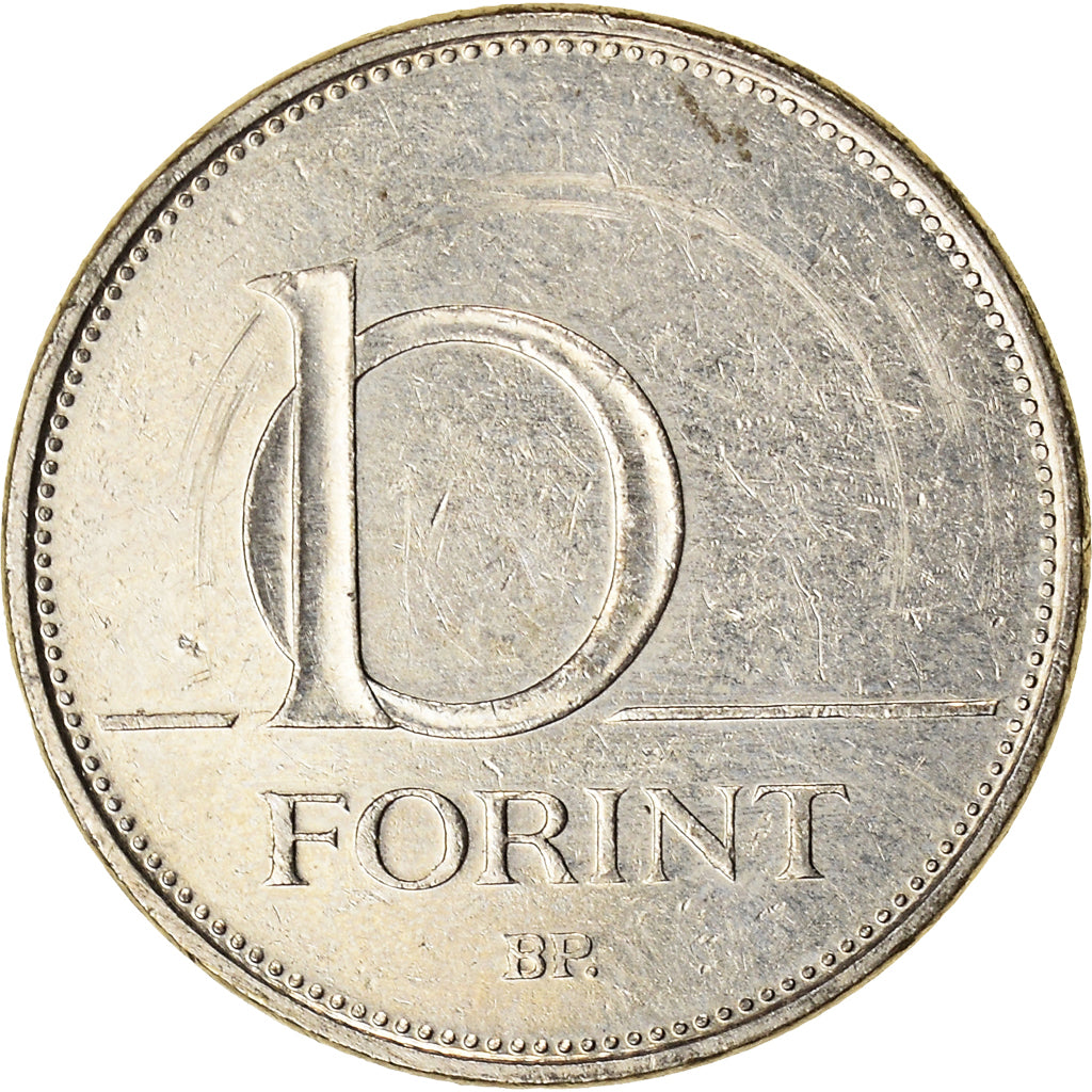 Moneta, Ungheria, 10 Forint, 2015, Budapest, MB, Rame-nichel, KM:695