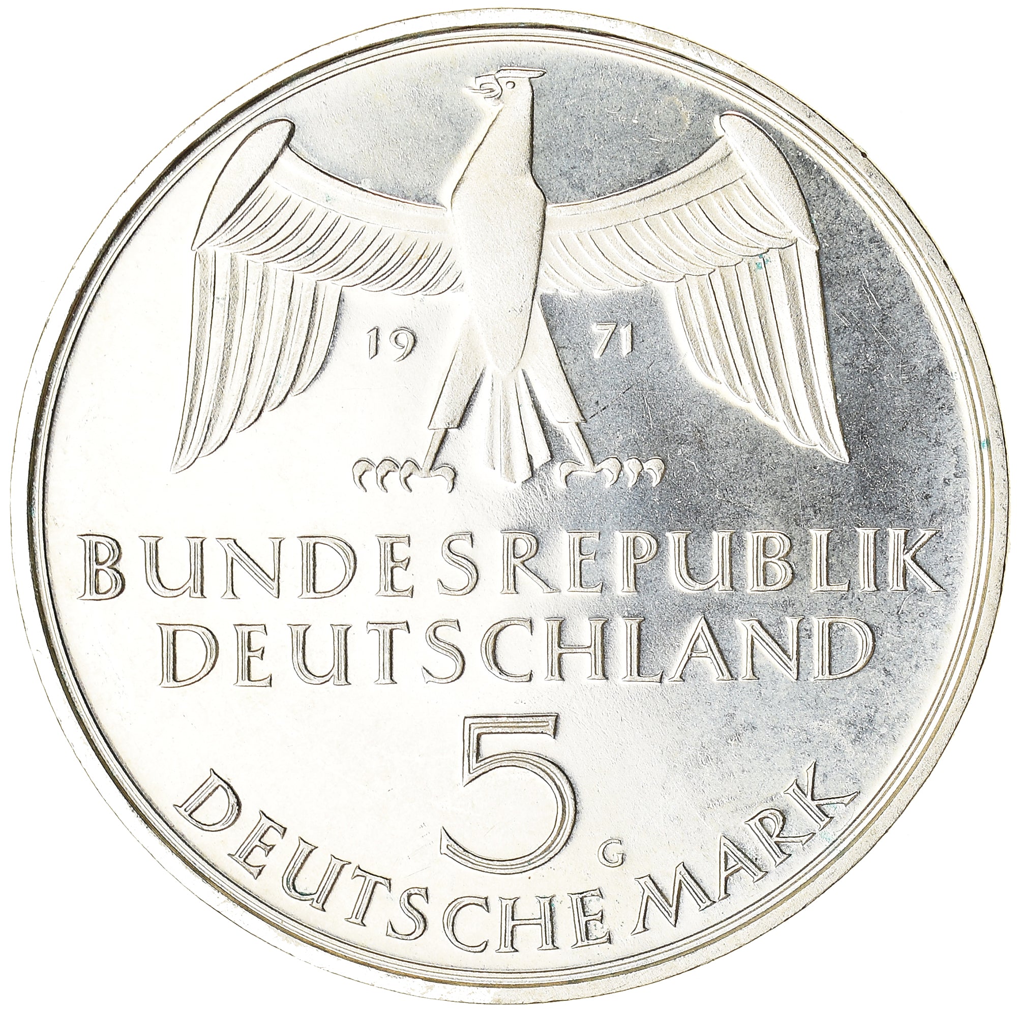 Coin, GERMANY - FEDERAL REPUBLIC, Foundation of German Empire, 1871, 5 Mark