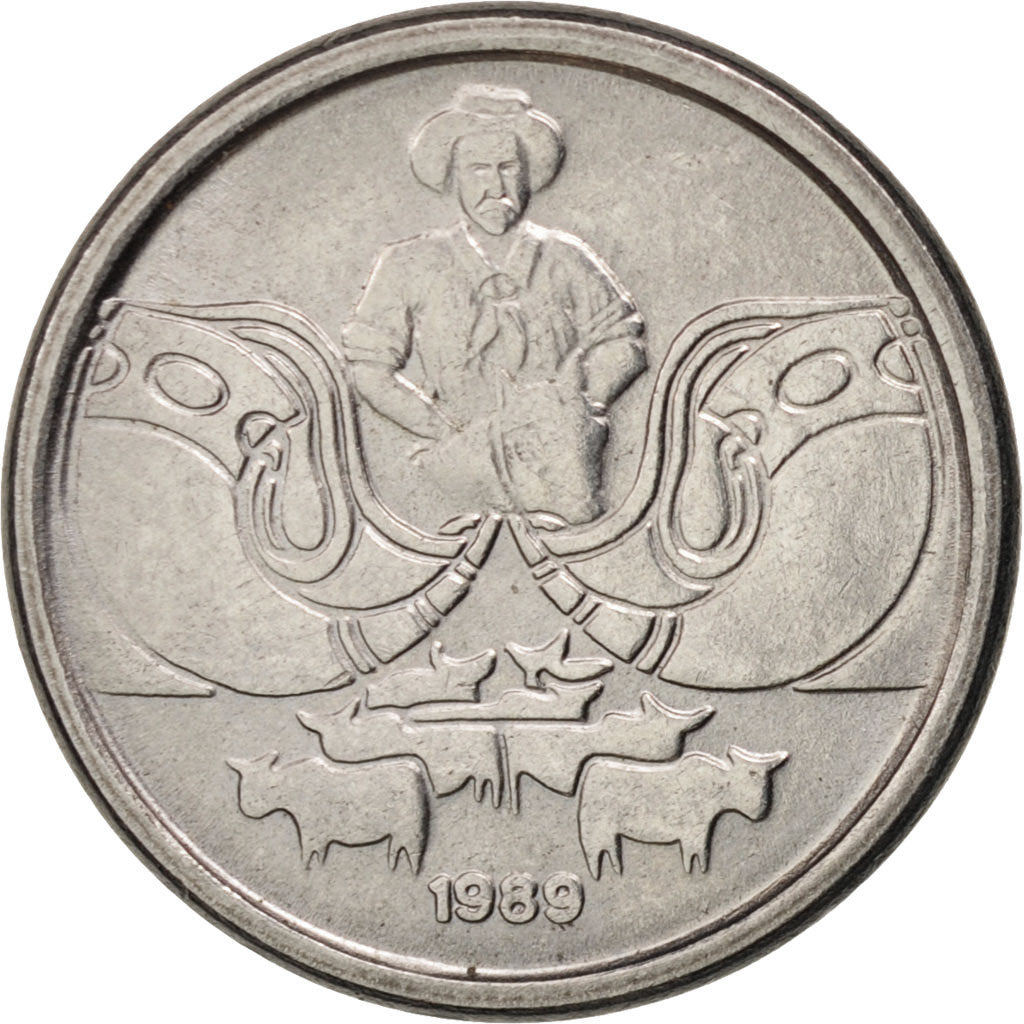 Brazil, Centavo, 1989, MS(63), Stainless Steel, KM:611