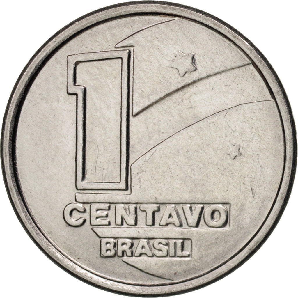 Brazil, Centavo, 1989, MS(63), Stainless Steel, KM:611