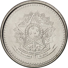 Coin, Brazil, 20 Centavos, 1986, MS(63), Stainless Steel, KM:603