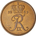 Coin, Denmark, Frederik IX, 5 Öre, 1963, Copenhagen, AU(50-53), Bronze