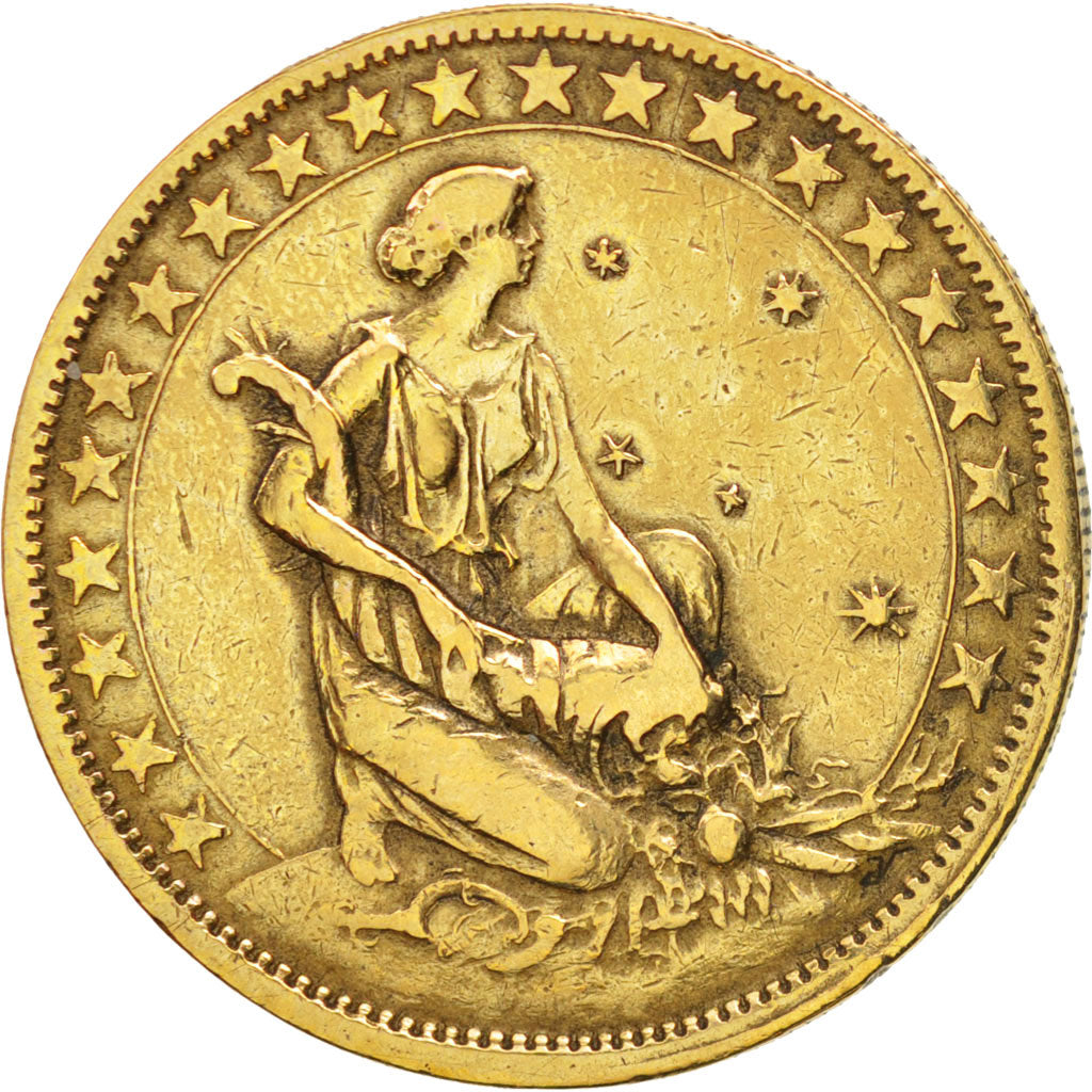 Brazil, 1000 Reis, 1928, EF(40-45), Aluminum-Bronze, KM:525