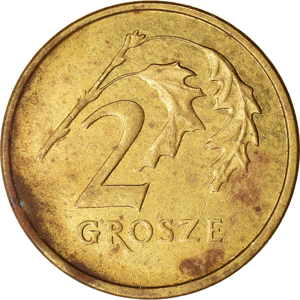 Coin, Poland, 2 Grosze, 2000, Warsaw, VF(20-25), Brass, KM:277