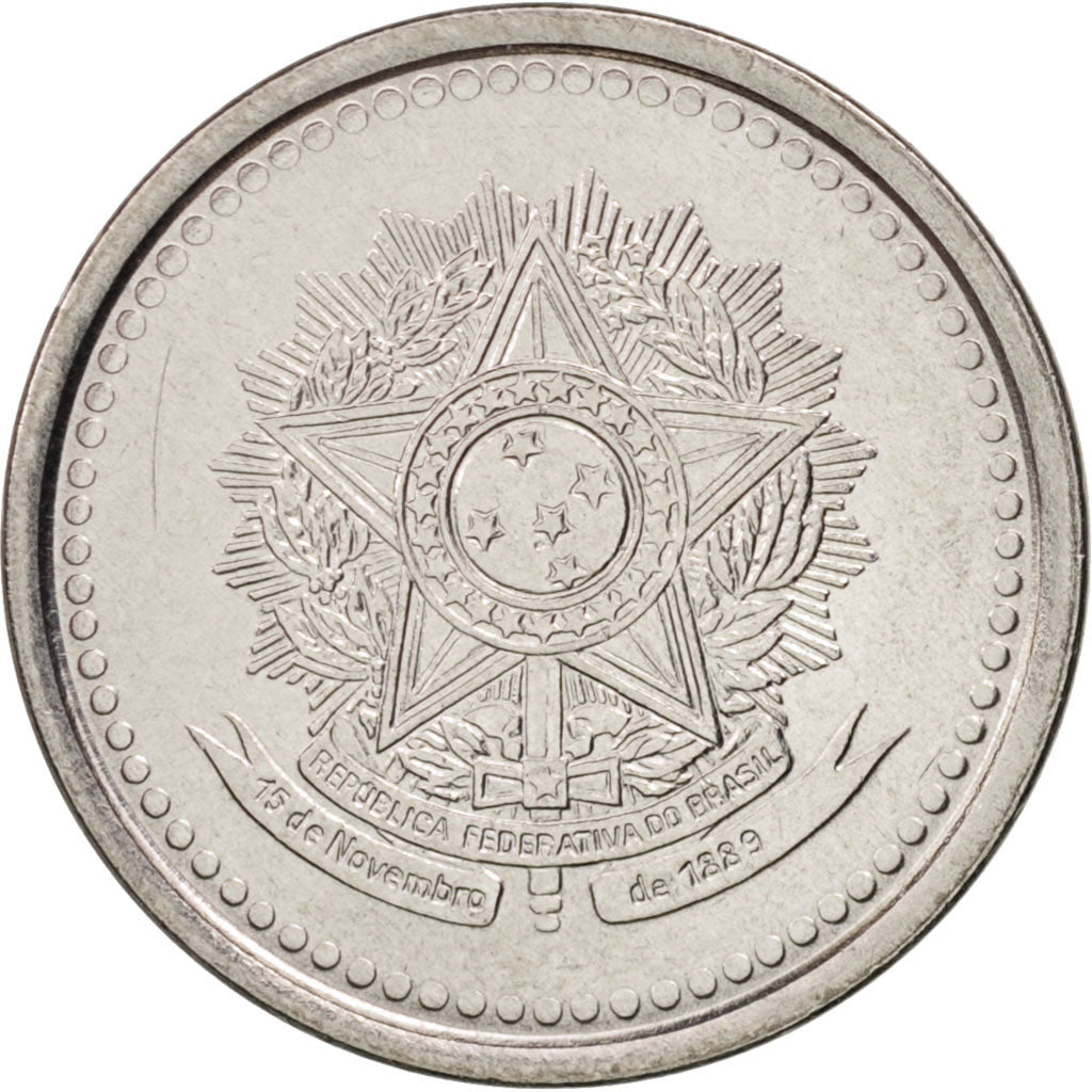 Brazil, 200 Cruzeiros, 1985, MS(63), Stainless Steel, KM:596