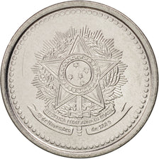 Brazil, 200 Cruzeiros, 1985, MS(63), Stainless Steel, KM:596