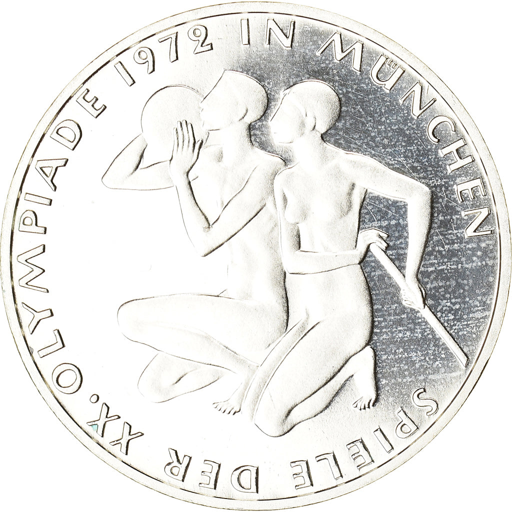 Monnaie, République fédérale allemande, Munich Olympics, 10 Mark, 1972