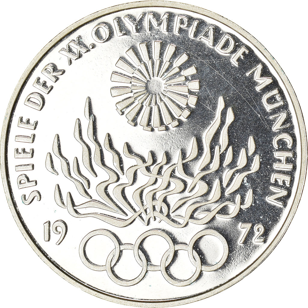 Coin, GERMANY - FEDERAL REPUBLIC, Munich Olympics, 10 Mark, 1972, Munich, BE