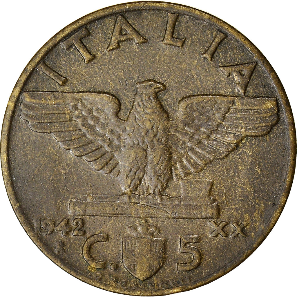 Munten, Italië, Vittorio Emanuele III, 5 Centesimi, 1942, Rome, ZF