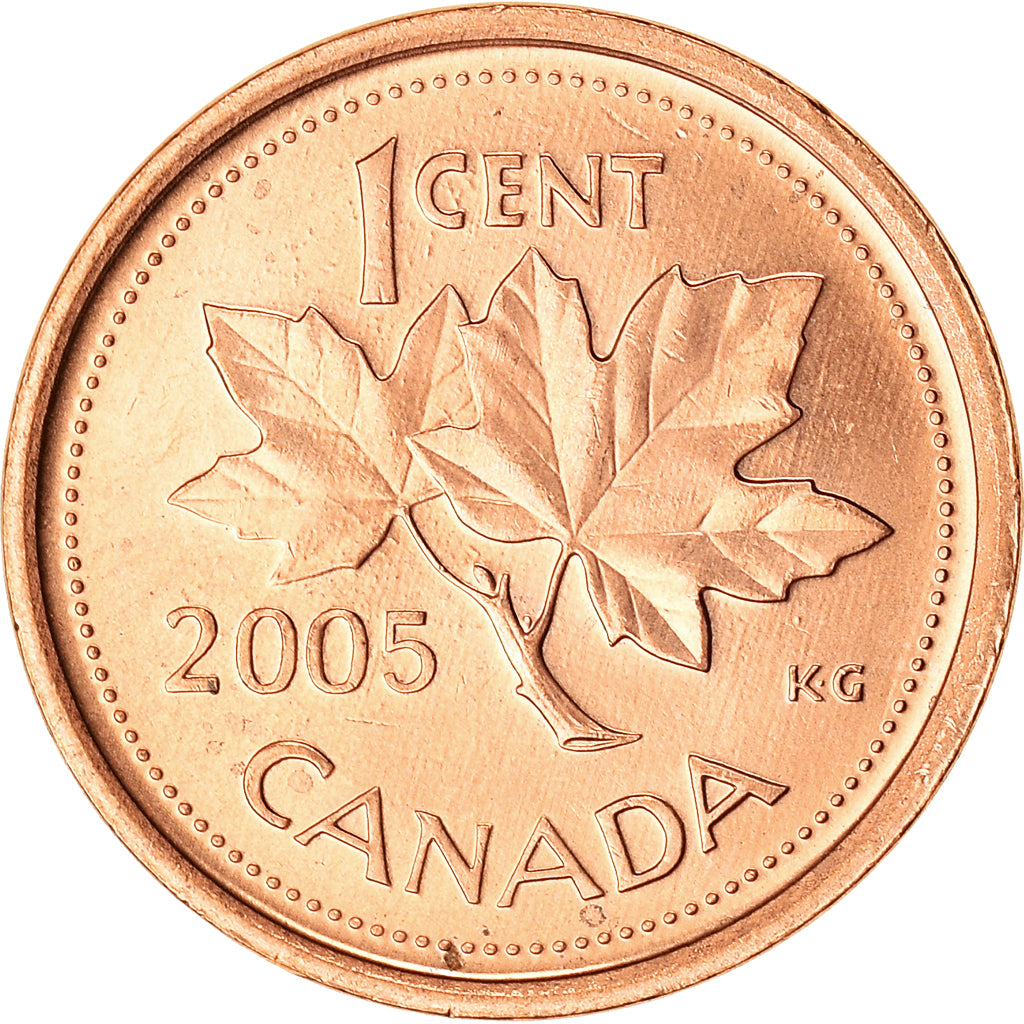 Coin, Canada, Elizabeth II, Cent, 2005, Royal Canadian Mint, AU(55-58), Copper
