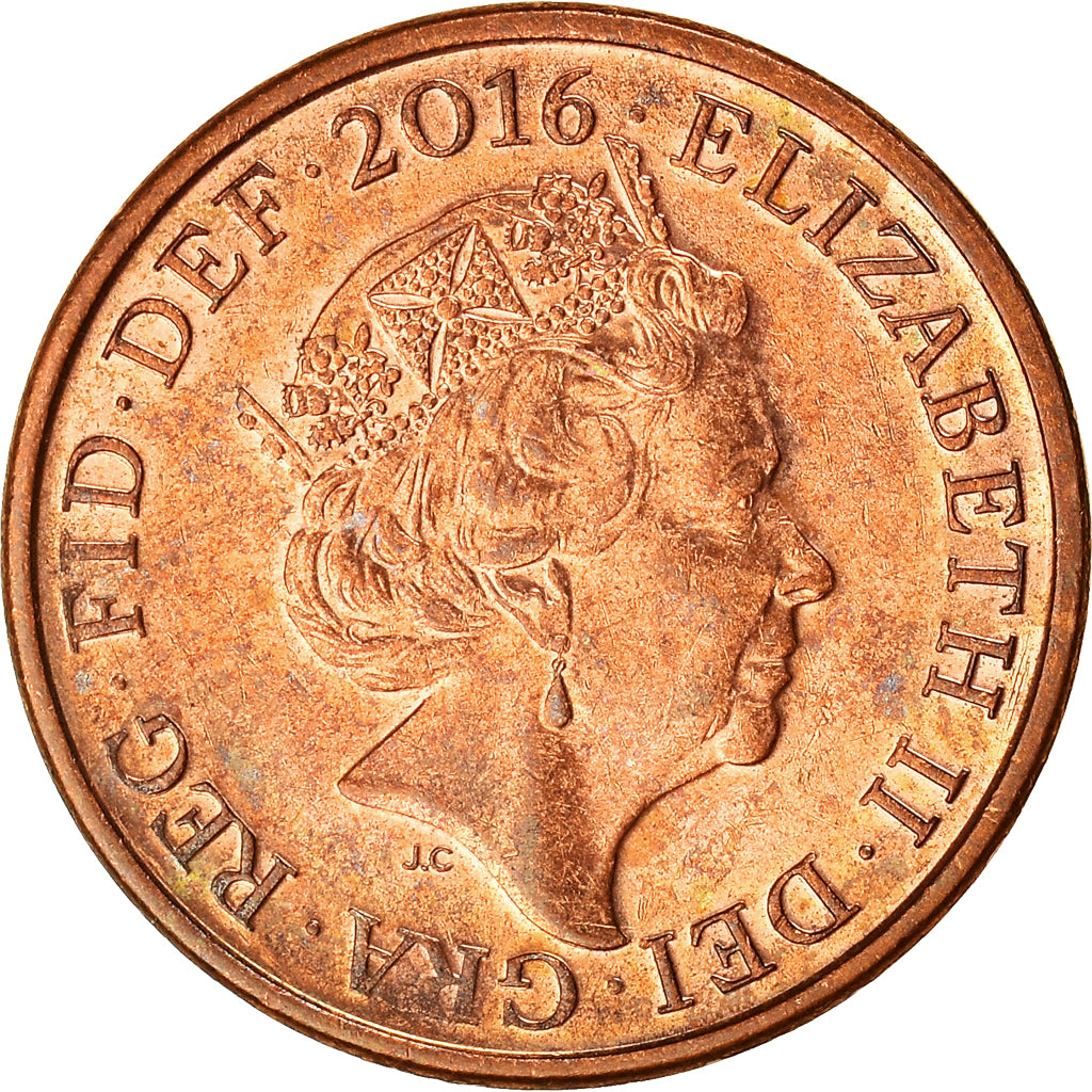 Coin, Great Britain, Penny, 2016, EF(40-45), Copper Plated Steel