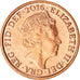 Coin, Great Britain, Penny, 2016, AU(55-58), Copper Plated Steel
