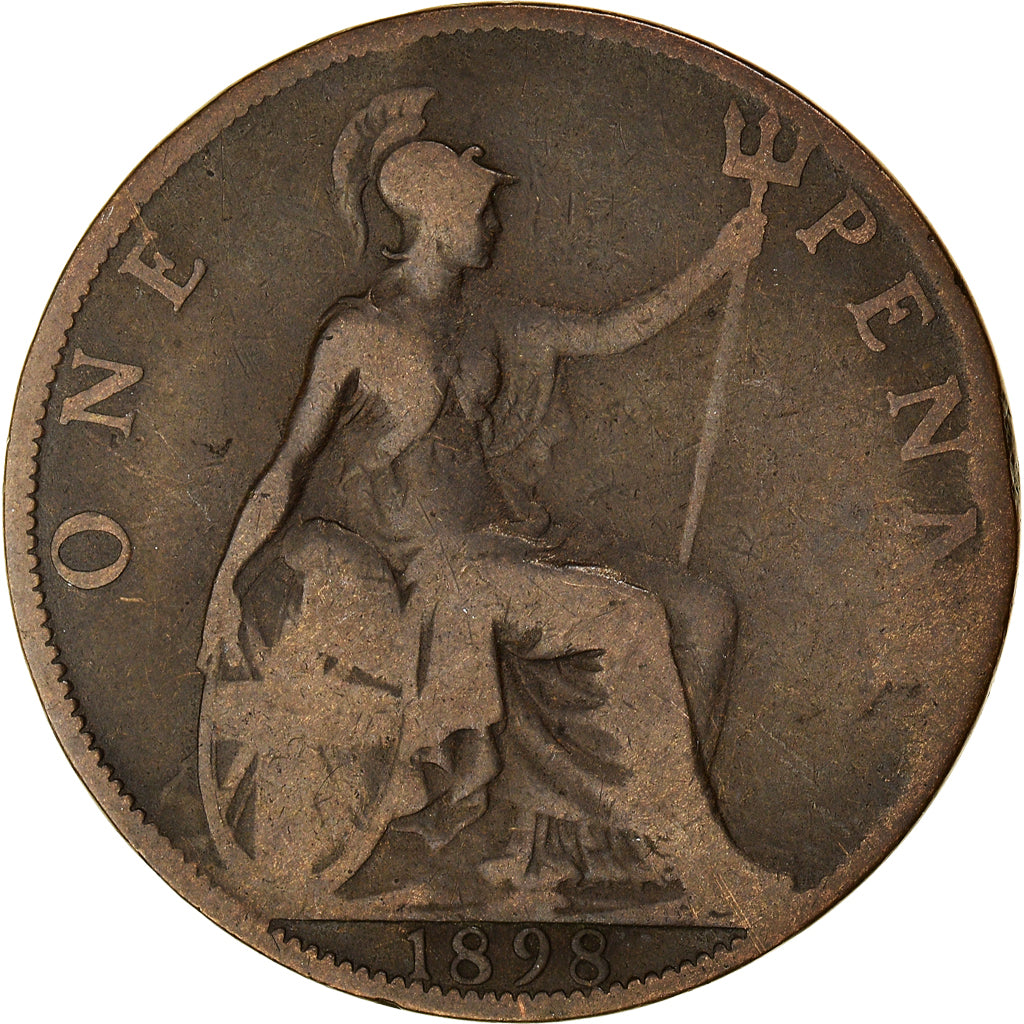 Coin, Great Britain, Victoria, Penny, 1898, F(12-15), Bronze, KM:790