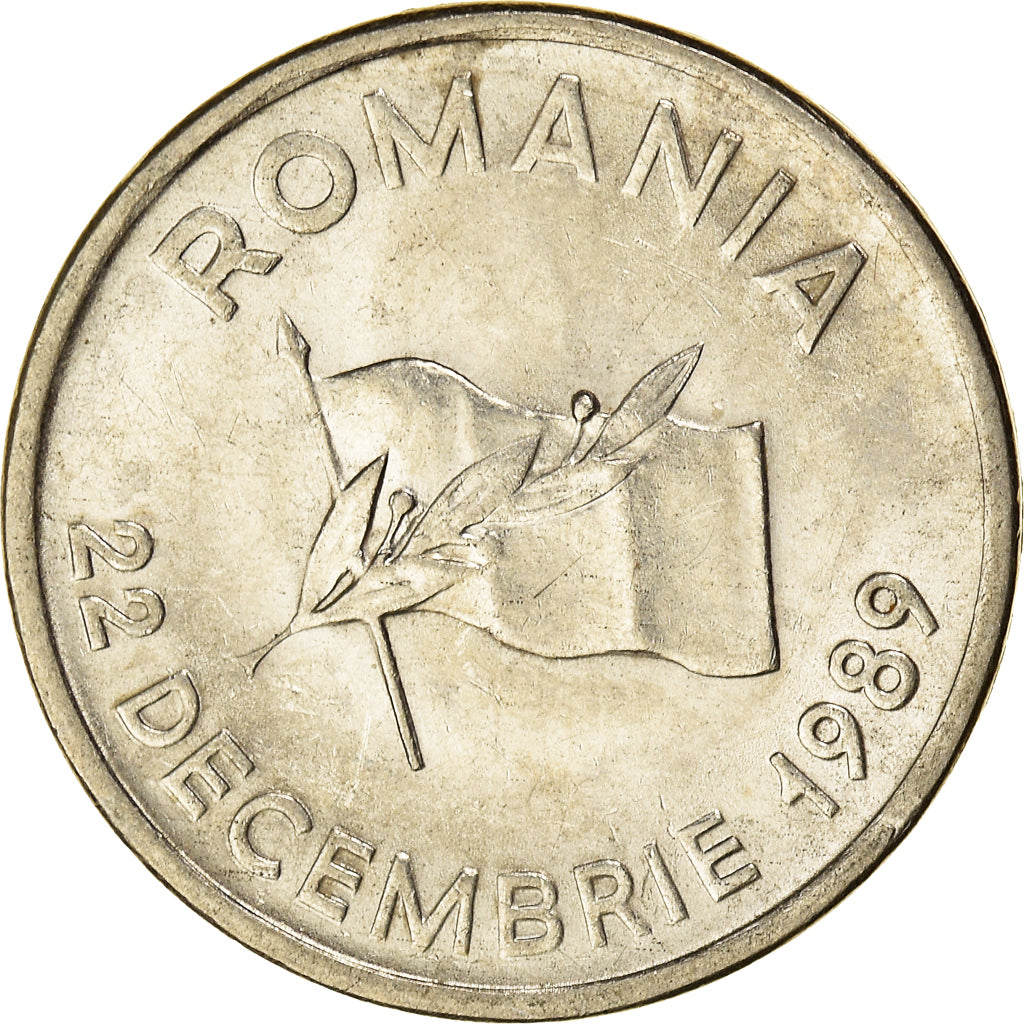 Monnaie, Roumanie, 10 Lei, 1991, TTB+, Nickel Clad Steel, KM:108
