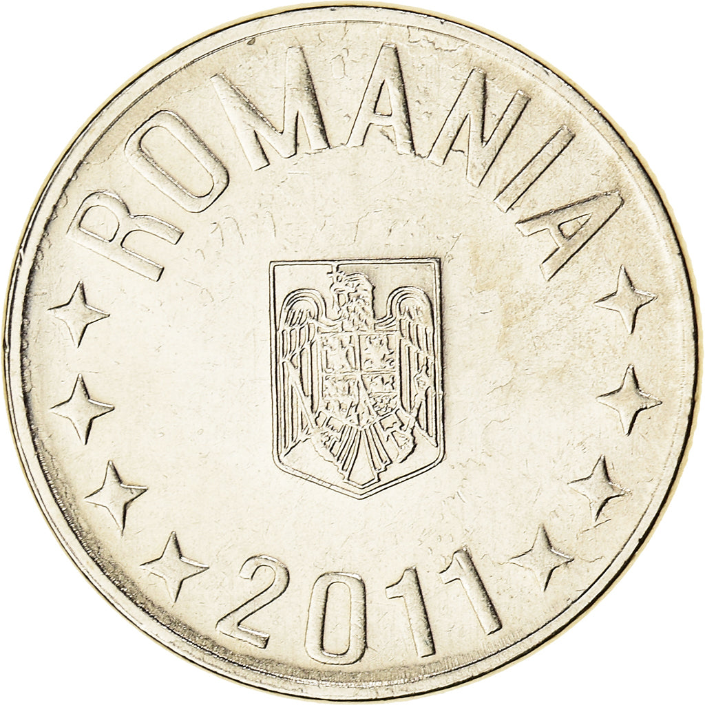 Monnaie, Roumanie, 10 Bani, 2011, Bucharest, SPL, Nickel plaqué acier, KM:191