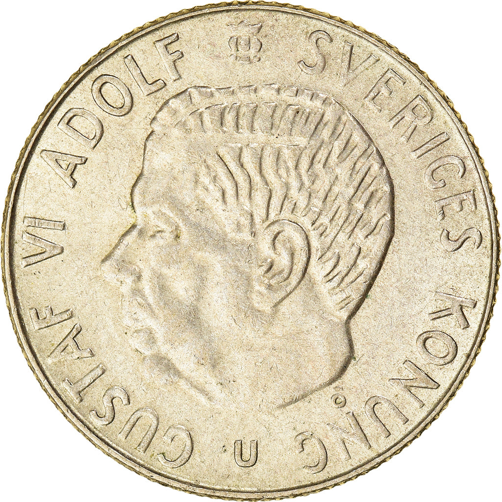 Coin, Sweden, Gustaf V, Krona, 1963, EF(40-45), Silver, KM:786.2