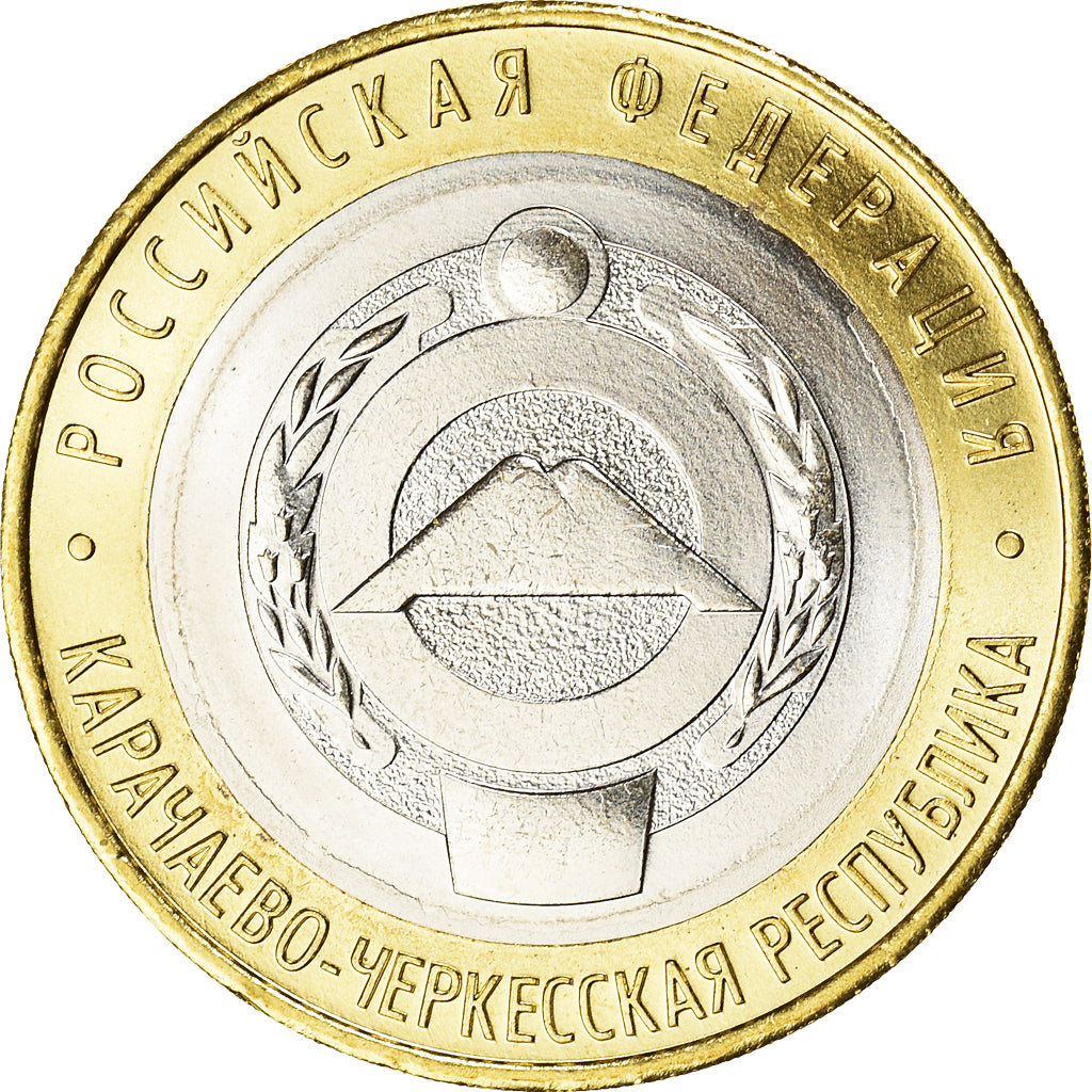 Coin, Russia, La République de Karachay-Cherkess, 10 Roubles, 2022, MS(63)