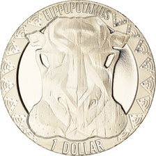 Coin, Sierra Leone, Hippopotame, Dollar, 2022, MS(63), Cupronickel, KM:New