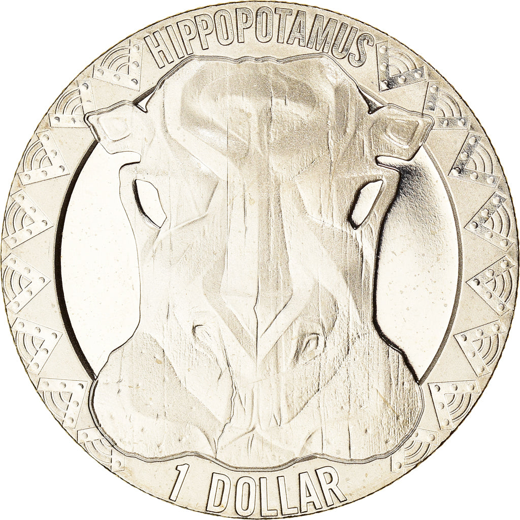 Coin, Sierra Leone, Hippopotame, Dollar, 2022, MS(63), Cupronickel, KM:New
