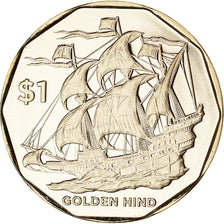 Moneda, ISLAS VÍRGENES BRITÁNICAS, The Golden Hind, Dollar, 2022, FDC, FDC