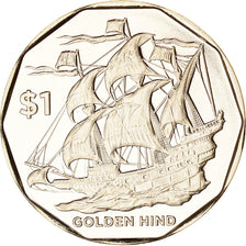 Coin, BRITISH VIRGIN ISLANDS, The Golden Hind, Dollar, 2022, FDC, MS(65-70)
