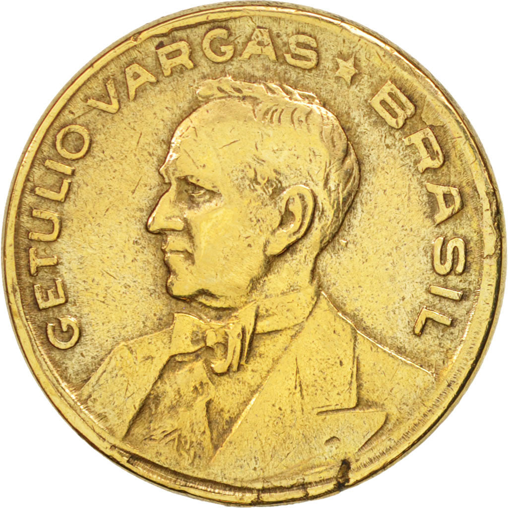 Brazil, 20 Centavos, 1947, EF(40-45), Aluminum-Bronze, KM:556a