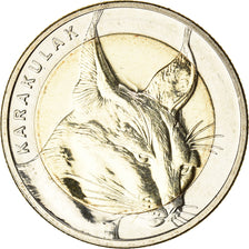Coin, Turkey, Chat Caracal, Kurus, 2021, MS(63), Bi-Metallic, KM:New