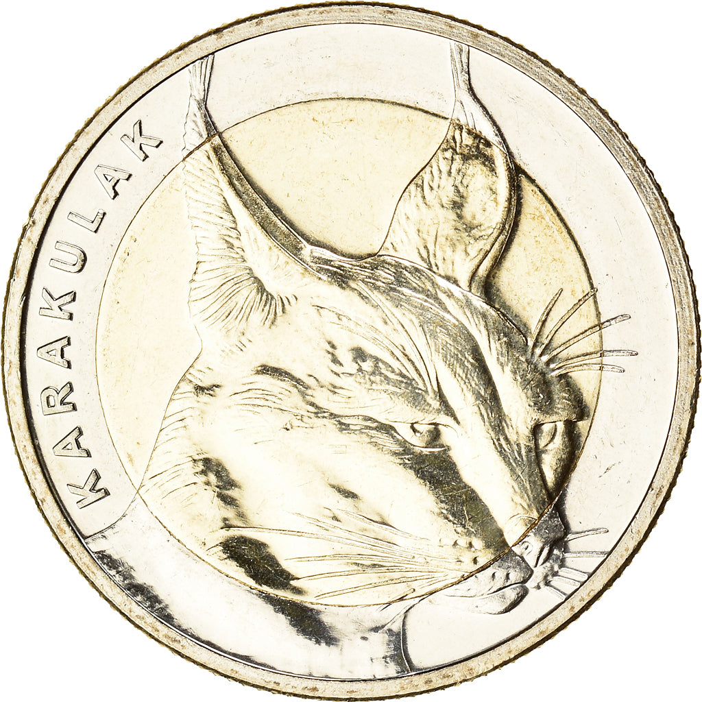 Moneta, Turchia, Chat Caracal, Kurus, 2021, SPL, Bi-metallico, KM:New