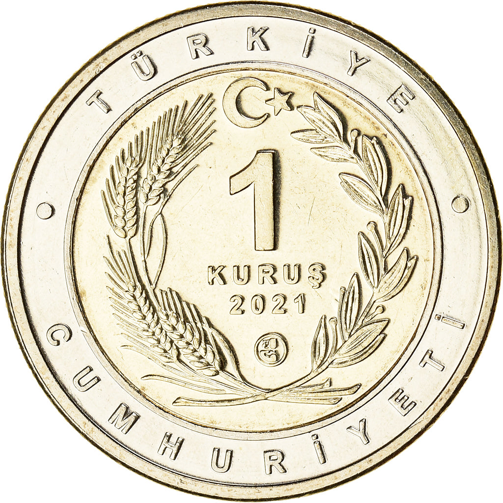 Moneta, Turchia, Chat Caracal, Kurus, 2021, SPL, Bi-metallico, KM:New