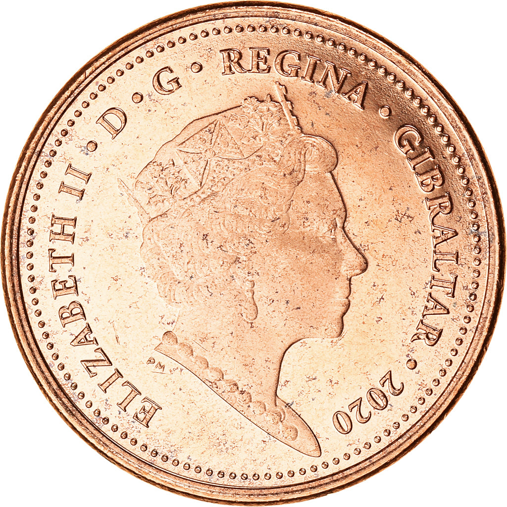 Coin, Gibraltar, 2 Pence, 2020, Pobjoy Mint, MS(63), Acier plaqué cuivre