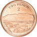 Coin, Gibraltar, 2 Pence, 2020, Pobjoy Mint, MS(63), Acier plaqué cuivre