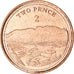 Moneta, Gibilterra, 2 Pence, 2020, Pobjoy Mint, SPL, Acier plaqué cuivre