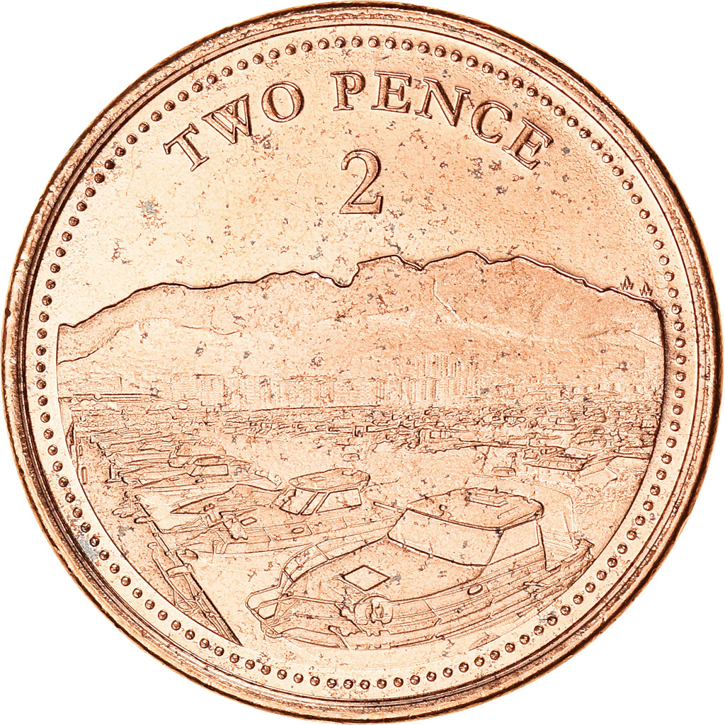 Coin, Gibraltar, 2 Pence, 2020, Pobjoy Mint, MS(63), Acier plaqué cuivre