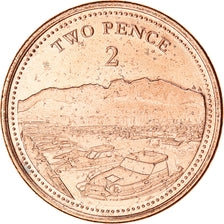 Coin, Gibraltar, 2 Pence, 2020, Pobjoy Mint, MS(63), Acier plaqué cuivre