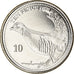 Coin, Gibraltar, Barbary Partridge, 10 Pence, 2020, MS(63), Acier plaqué nickel