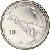 Coin, Gibraltar, Barbary Partridge, 10 Pence, 2020, MS(63), Acier plaqué nickel