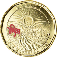 Coin, Canada, Dollar, 2021, Colorized, MS(63), Brass plated steel (three-ply)