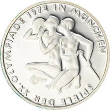 Coin, GERMANY - FEDERAL REPUBLIC, 10 Mark, 1972, Stuttgart, BE, MS(63), Silver