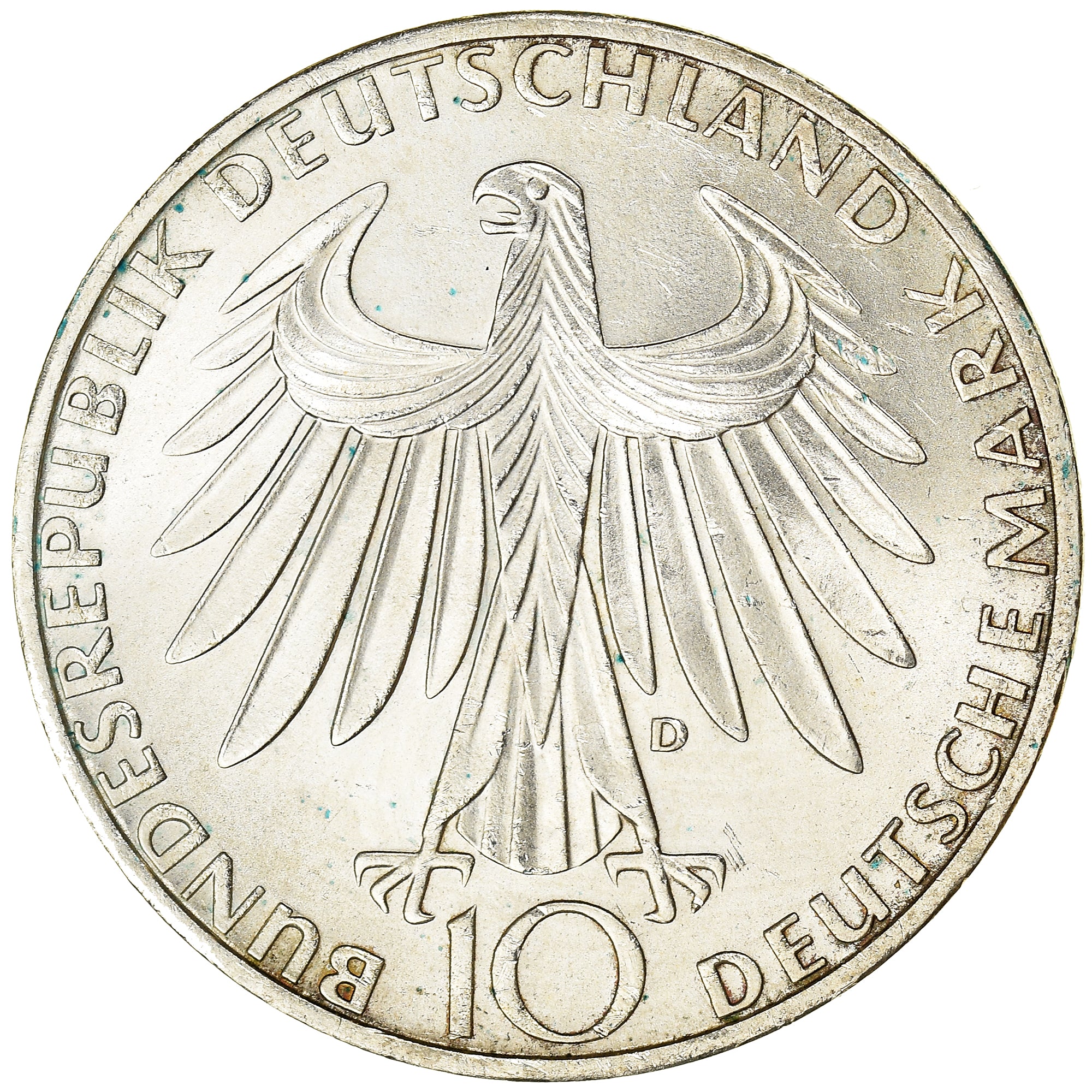 Coin, GERMANY - FEDERAL REPUBLIC, 10 Mark, 1972, Munich, AU(50-53), Silver