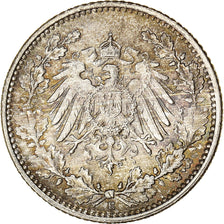 Coin, German States, 1/2 Mark, 1919, Muldenhütten, EF(40-45), Silver, KM:17