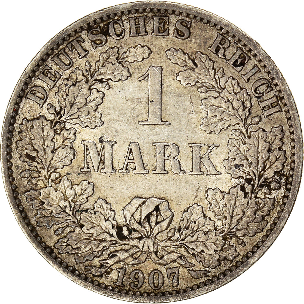 Coin, German States, Mark, 1907, Berlin, EF(40-45), Silver, KM:14
