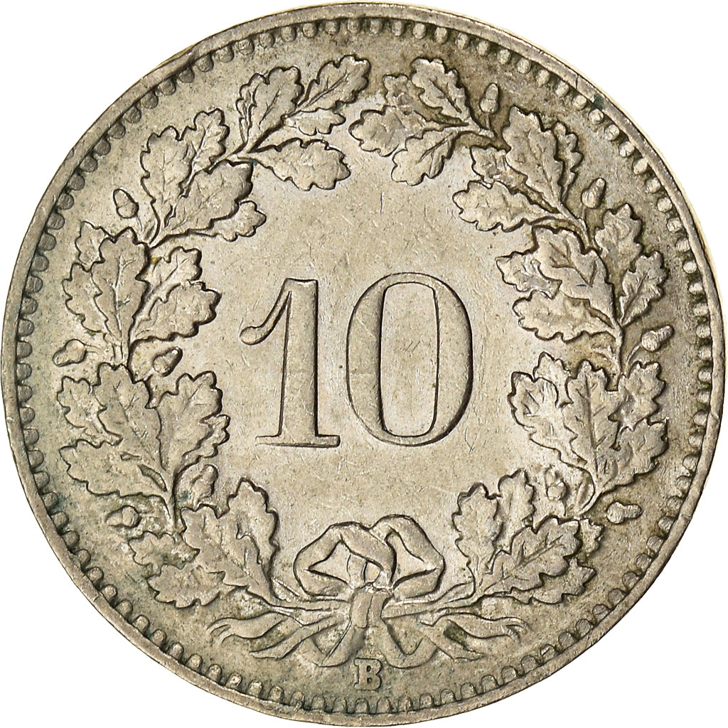 Monnaie, Suisse, 10 Rappen, 1955, Bern, TTB, Cupro-nickel, KM:27