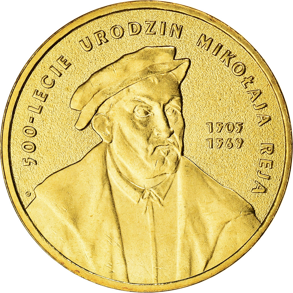 Coin, Poland, 2 Zlote, 2005, Warsaw, AU(50-53), Brass, KM:608