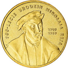 Coin, Poland, 2 Zlote, 2005, Warsaw, AU(50-53), Brass, KM:608