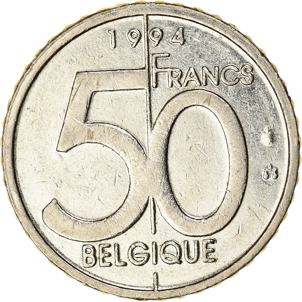Coin, Belgium, Albert II, 50 Francs, 50 Frank, 1994, Brussels, VF(30-35)