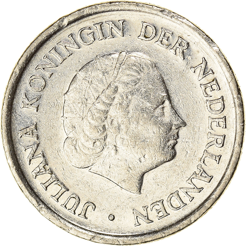 Monnaie, Pays-Bas, Juliana, 25 Cents, 1980, TTB, Nickel, KM:183