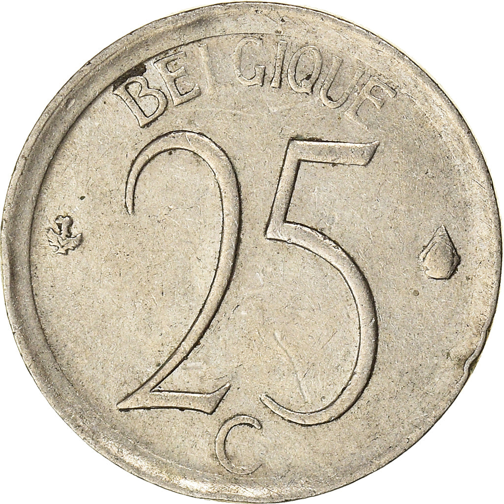 Coin, Belgium, 25 Centimes, 1964, Brussels, EF(40-45), Copper-nickel, KM:153.2