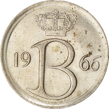 Coin, Belgium, 25 Centimes, 1966, Brussels, VF(30-35), Copper-nickel, KM:153.1