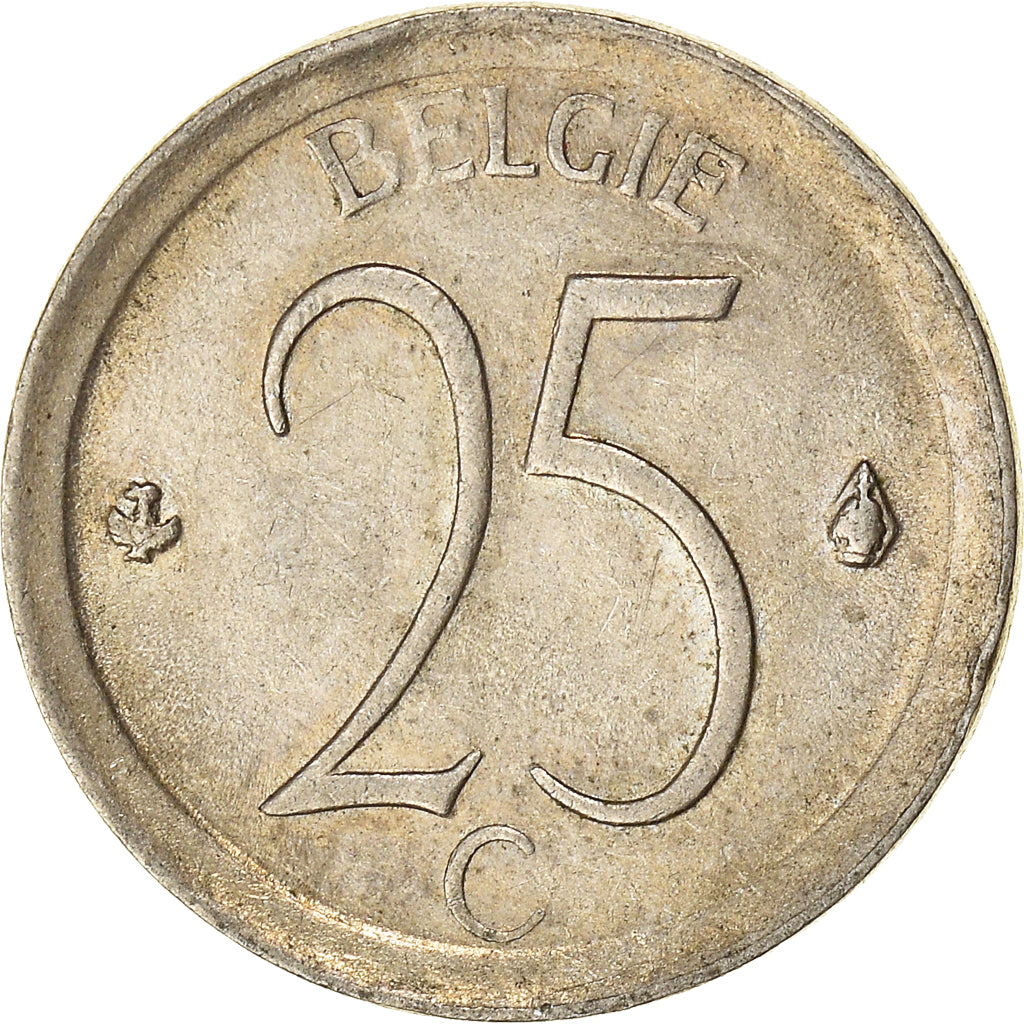 Monnaie, Belgique, 25 Centimes, 1970, Bruxelles, TB+, Cupro-nickel, KM:154.1