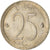 Moneta, Belgio, 25 Centimes, 1970, Brussels, MB+, Rame-nichel, KM:154.1